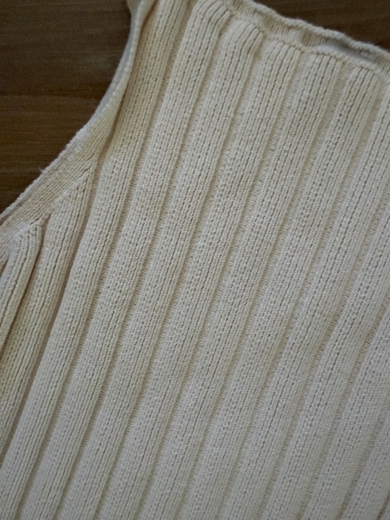 Reformation Cream Ribbed Sleeveless Midi Dress - Picture 3 of 5